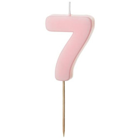 Vela 7 ROSA BEBÉ